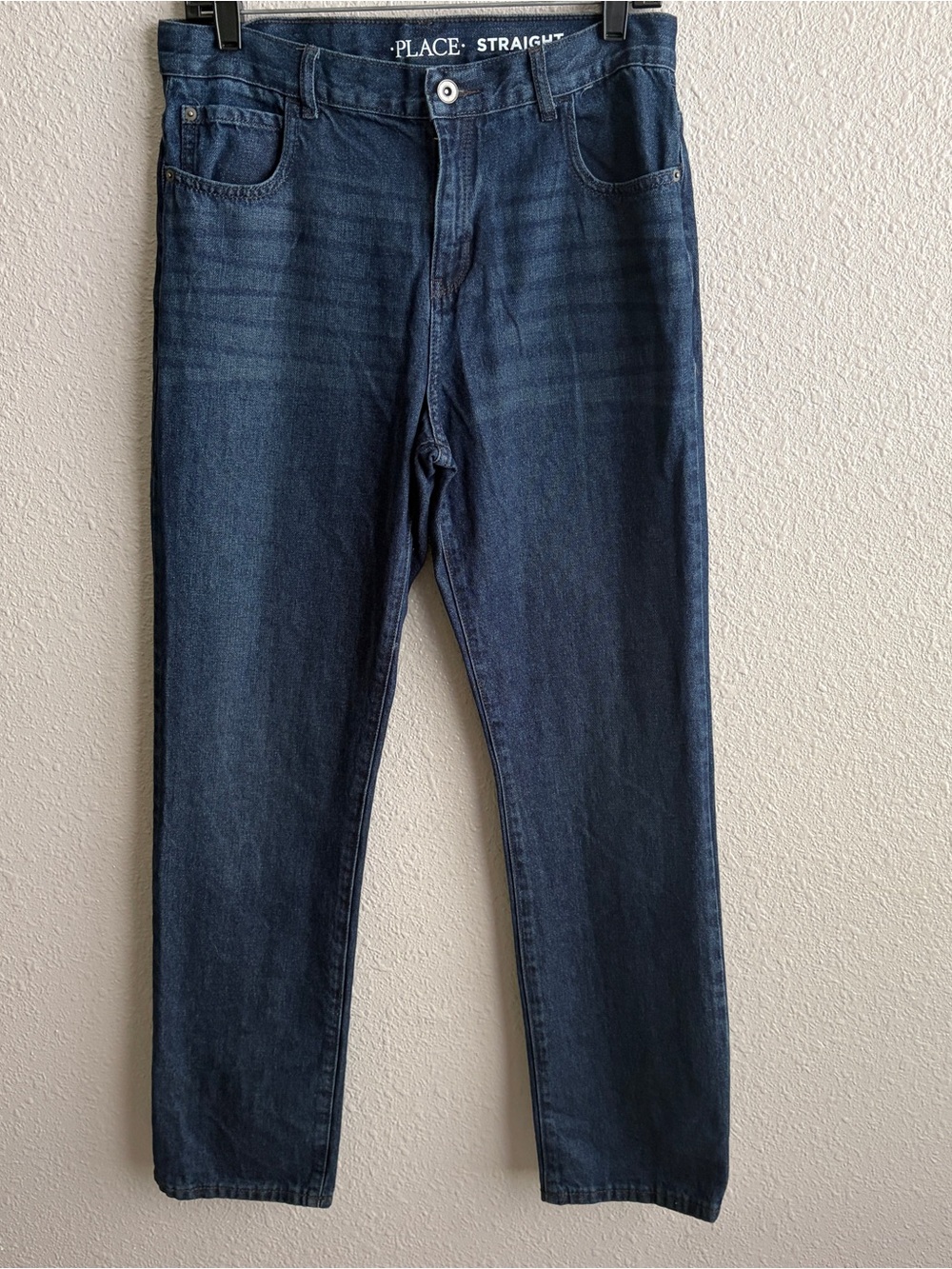 NEW Boys Children’s Place Straight Leg Dark Wash Jeans 16 Husky - NWT
